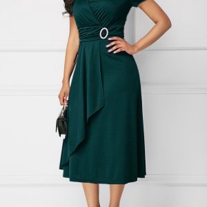 Vintage Asymmetric Long Dress