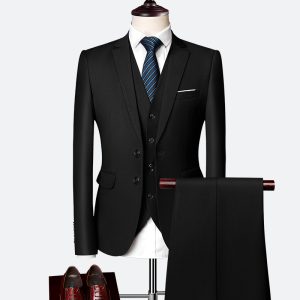 Luxury 3 Piece Men’s Wedding Suit