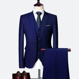 Luxury 3 Piece Men’s Wedding Suit